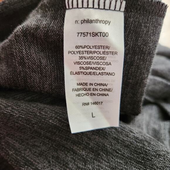 N:Philanthropy Electra asymmetrical charcoal dress size large - Picture 8 of 8